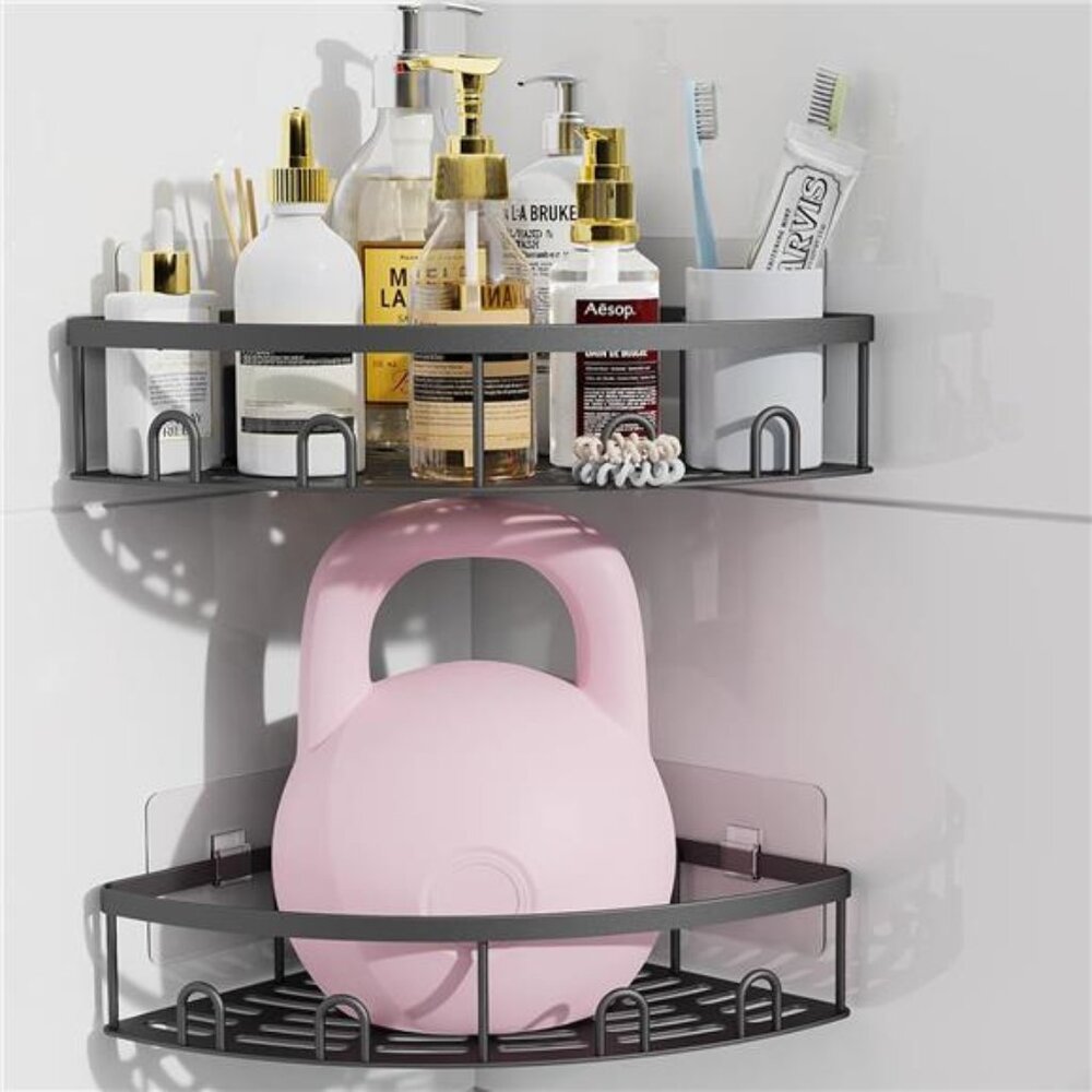 Corner Shower Caddy, 2 Pack Adhesive Bathroom Shower Corner Organizer Shelf